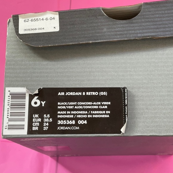 USED- air Jordan 8 retro (gs) - Picture 5 of 5